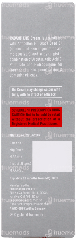 Radant Lite Cream 20gm
