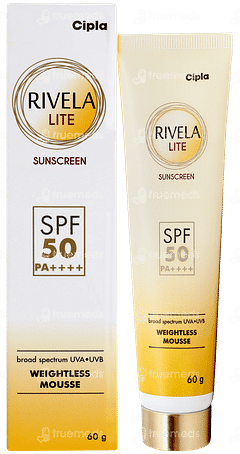 Rivela Lite Spf 50 Pa++++ Sunscreen 60gm Rivela Lite Spf 50 Pa++++ Sunscreen 60gm