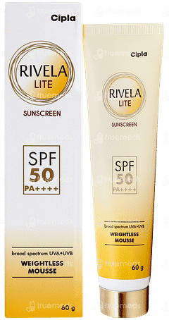 Rivela Lite Spf 50 Pa++++ Sunscreen Cream 60gm