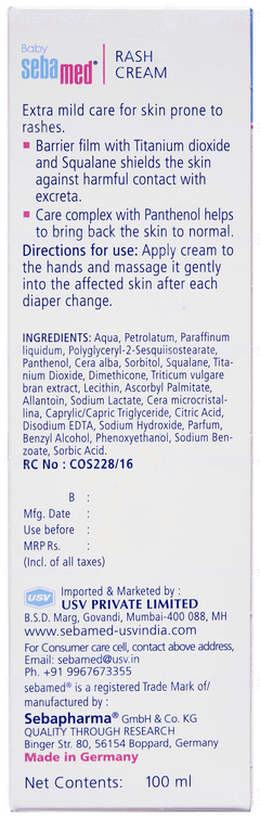 Sebamed Baby Rash Cream 100ml Sebamed Baby Rash Cream 100ml