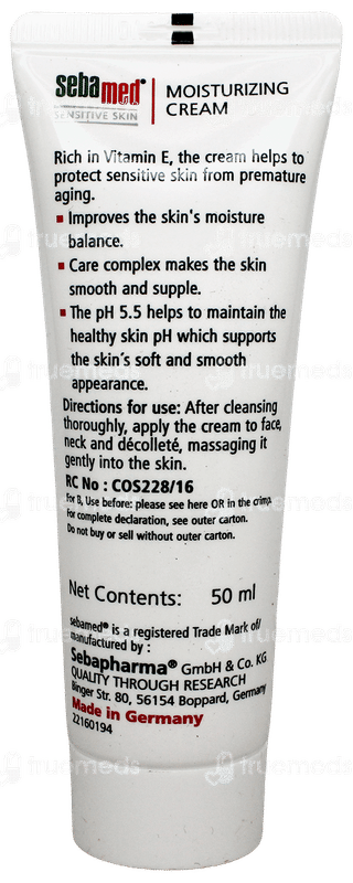 Sebamed Sensitive Skin Moisturizing Cream 50Ml
