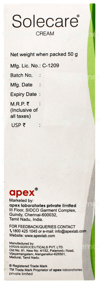 Solecare Cream 50gm