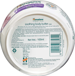 Himalaya Soothing Body Butter Rose 100Ml