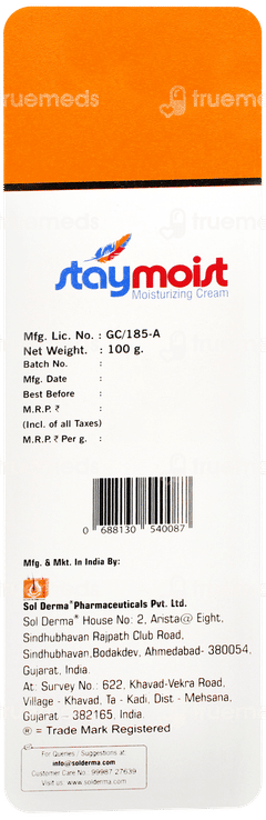 Staymoist Moisturising Cream 100gm