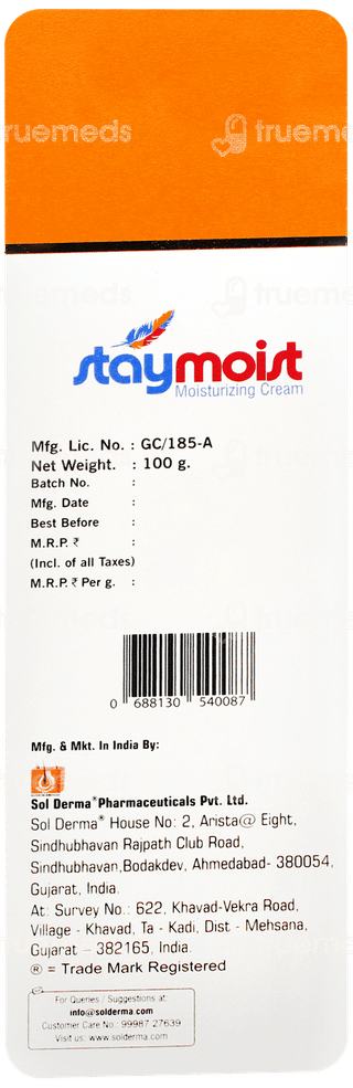 Staymoist Moisturising Cream 100gm