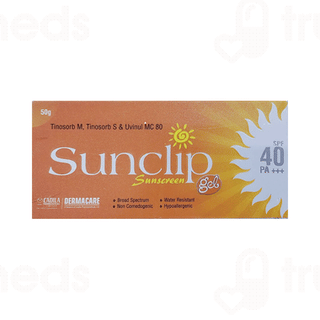 Sunclip Spf 40 Pa +++ Sunscreen Gel 50Gm
