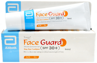 Tvaksh Face Guard Spf 30+ Pa+++ Silicone Sunscreen Gel 50gm