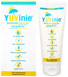 Yuvinie Spf 30 Pa+++ Sunscreen Aqua Gel 50gm