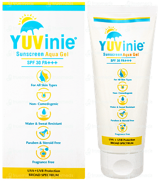 Yuvinie Spf 30 Pa+++ Sunscreen Aqua Gel 50gm