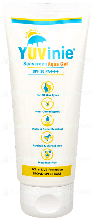 Yuvinie Spf 30 Pa+++ Sunscreen Aqua Gel 50gm