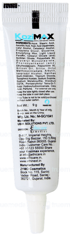Kozimax Skin Lightening Cream 9gm