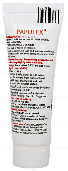 Papulex Cream 15gm Papulex Cream 15gm