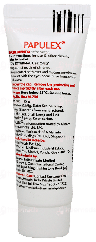 Papulex Cream 15gm