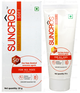 Suncros Soft Spf 50+ Pa+++ Matte Finish Gel 50Gm