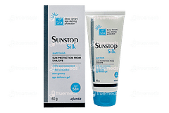 Sunstop Silk Spf 58+ Matt Finish Sunscreen Gel 60gm Sunstop Silk Spf 58+ Matt Finish Sunscreen Gel 60gm