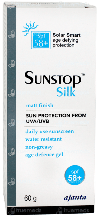 Sunstop Silk Spf 58+ Matt Finish Sunscreen Gel 60gm