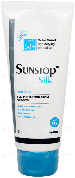 Sunstop Silk Spf 58+ Matt Finish Sunscreen Gel 60gm