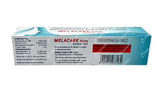 Melacare Forte 4/0.1/0.025 % Cream 25 GM