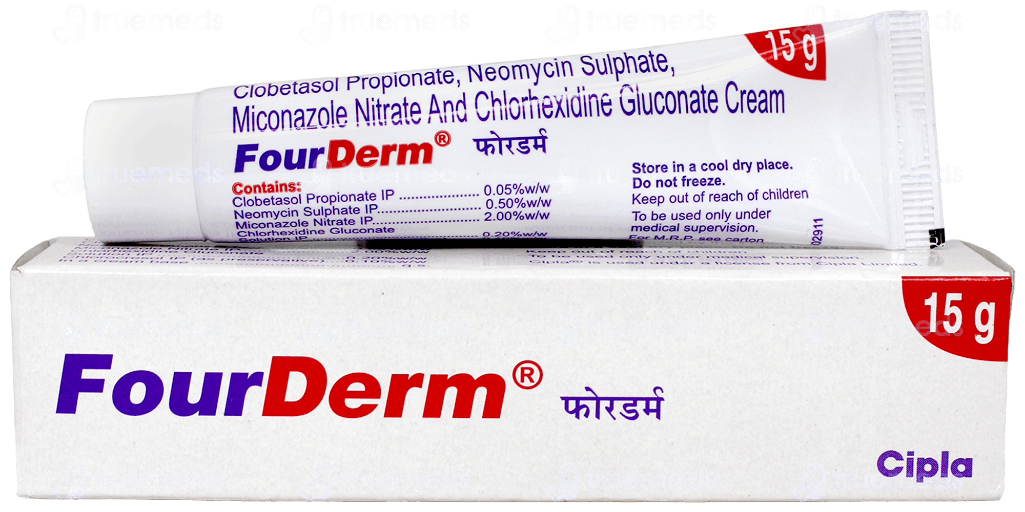 Fourder Fourderm Cream 15 GM | Order Fourderm Cream 15 GM Online at Truemeds