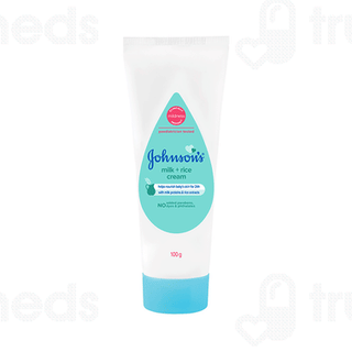 Johnsons Baby Milk + Rice Cream 100gm