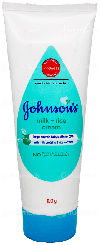 Johnsons Baby Milk + Rice Cream 100Gm