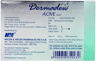 Dermadew Acne Soap 125gm