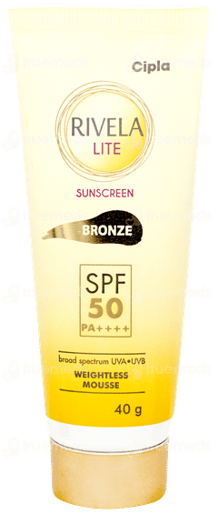 Rivela Lite Bronze Spf 50 Pa++++ Sunscreen 40gm
