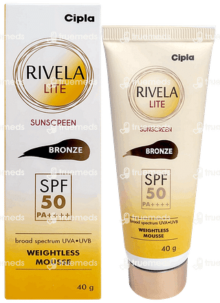 Rivela Lite Bronze Spf 50 Pa++++ Sunscreen Cream 40gm