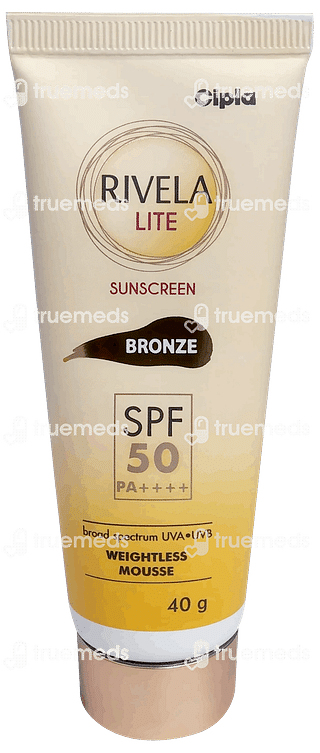 Rivela Lite Bronze Spf 50 Pa++++ Sunscreen Cream 40gm