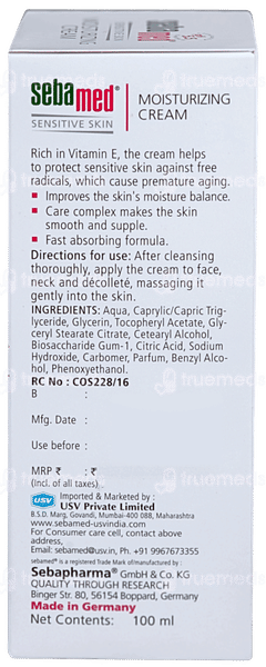 Sebamed Sensitive Skin Moisturizing Cream 100ml Sebamed Sensitive Skin Moisturizing Cream 100ml