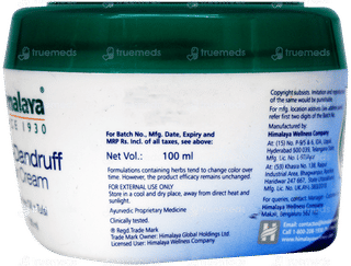 Himalaya Anti Dandruff Hair Cream 100Ml
