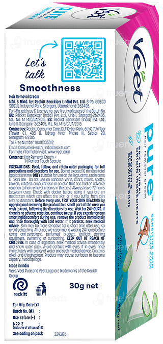 Veet Pure Sensitive Skin Hair Removal Cream 30gm