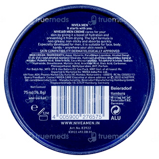 Nivea Men Moisturiser Creme 75 Ml