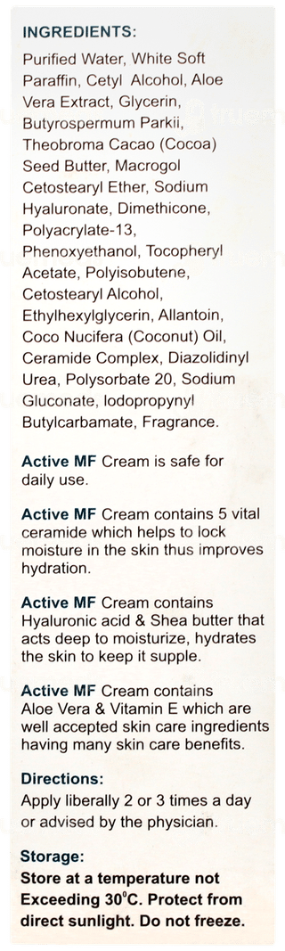 Active Mf Activated Moisturising Cream 100gm
