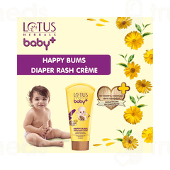 Lotus Herbals Baby+ Happy Bums Diaper Rash Creme 100 GM