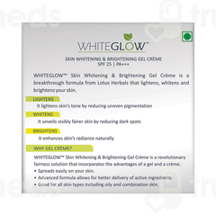 Lotus Herbals Whiteglow Skin Whitening & Brightening Gel Spf 25 Creme 60 GM