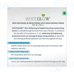 Lotus Herbals Whiteglow Skin Whitening And Brightening Deep Moisturising Creme 60 GM