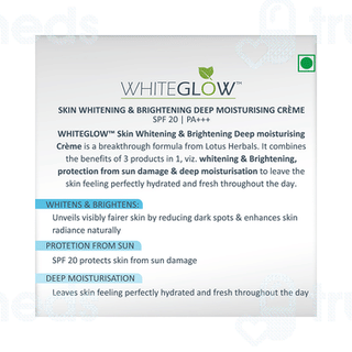 Lotus Herbals Whiteglow Skin Whitening And Brightening Deep Moisturising Creme 60 GM