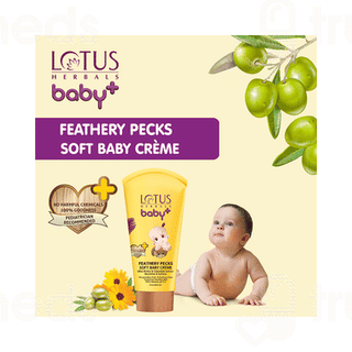 Lotus Herbals Baby+ Feathery Pecks Soft Baby Creme 50 GM