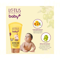 Lotus Herbals Baby+ Feathery Pecks Soft Baby Creme 50 GM
