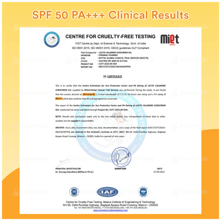 Lacto Calamine Kaolin Clay With Lemon Extracts Spf 50 Pa+++ Sunscreen 50gm