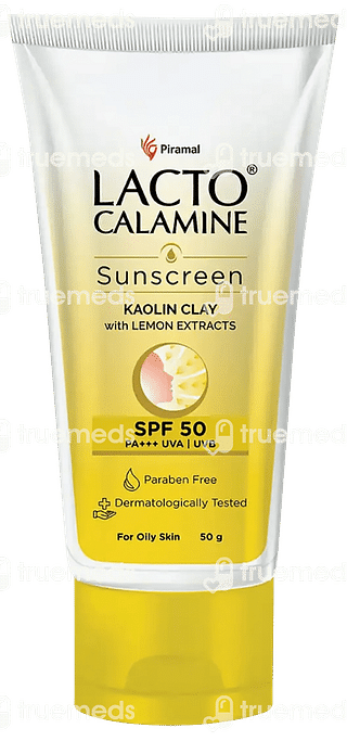 Lacto Calamine Sunscreen Kaolin Clay With Lemon Extract 50 GM