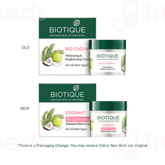 Biotique Coconut Brightening Instant Glow Cream 50 GM