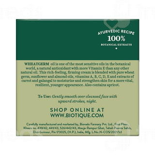 Biotique Wheat Germ Anti Ageing Night Cream 50 GM