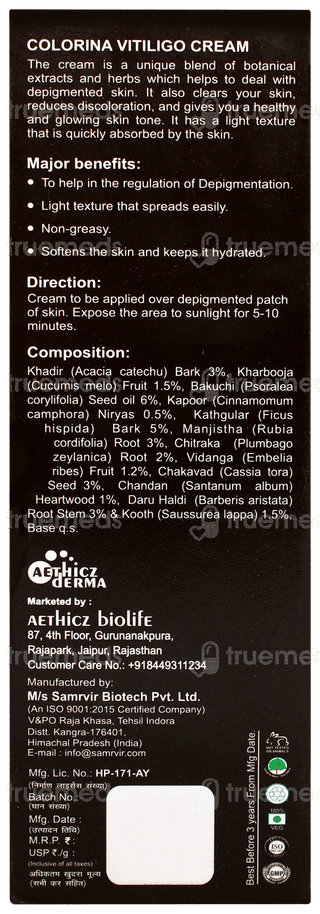 Colorina Vitiligo Cream 30gm