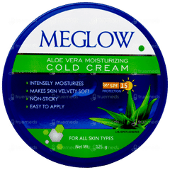 Meglow Aloe Vera Moisturizing Spf 15 Cold Cream 125Gm