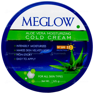 Meglow Aloe Vera Moisturizing Spf 15 Cold Cream 125Gm