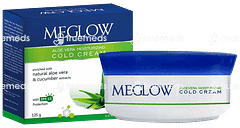 Meglow Aloe Vera Moisturizing Spf 15 Cold Cream 125gm Meglow Aloe Vera Moisturizing Spf 15 Cold Cream 125gm
