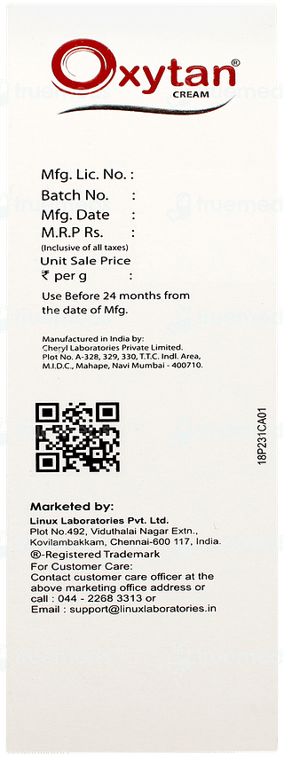 Oxytan Skin Brightening & Lightening Cream 50gm