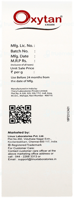 Oxytan Skin Brightening & Lightening Cream 50gm